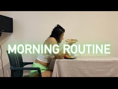 Morning routine, asmr original sound, cooking, having breakfast