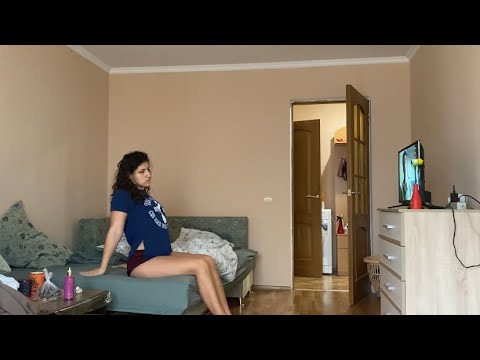 Morning routine: brushing teeth, washing up, cooking breakfast, eating, washing dishes, eating, asmr