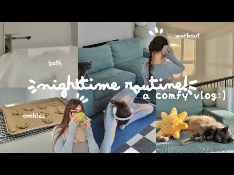 my nighttime routine!! ☀️🎧 a comfy vlog :)