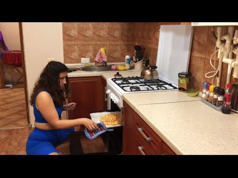 Night routine: cooking apple pie 🍎🥧, asmr sounds, cozy baking evening