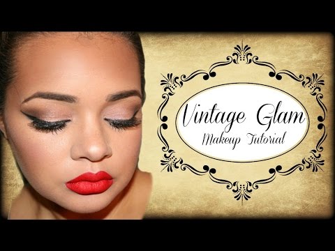 Old Hollywood Vintage Glam Makeup Tutorial
