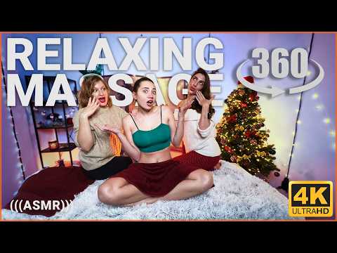 Olga & Yolana – 4 Hands Massage to Sandra | 360° VR Christmas Special 2025 🎄