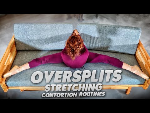 Oversplits Stretching. Contortion Routines. Flexible Ballerina. Flexshow