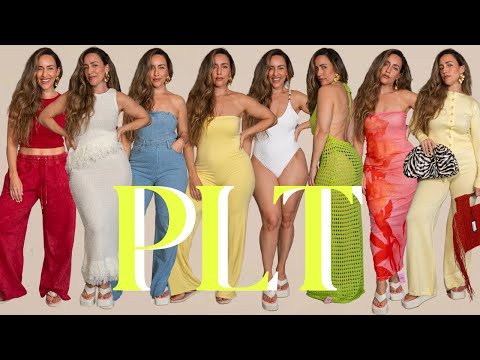 @PrettyLittleThing Summer Outfits Try On Haul | Curvy Midsize — 29" waist 44" hips size M-L 8-10