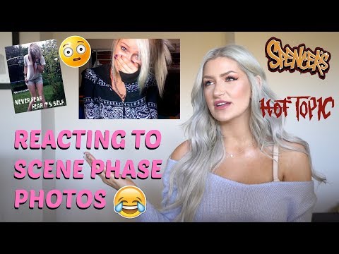 REACTING TO MY SCENE PHASE PHOTOS