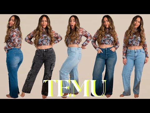 REALISTIC Jeans Try On with @temu 😲🥴🤷🏻‍♀️ | What I Ordered Vs. What I Got | Midsize Curvy Size 8/10