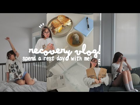recovery vlog! 🍳🧘 spend my rest day with me!