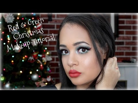 Red & Green Christmas Makeup Tutorial || Day #5 of 25 Days of Christmas