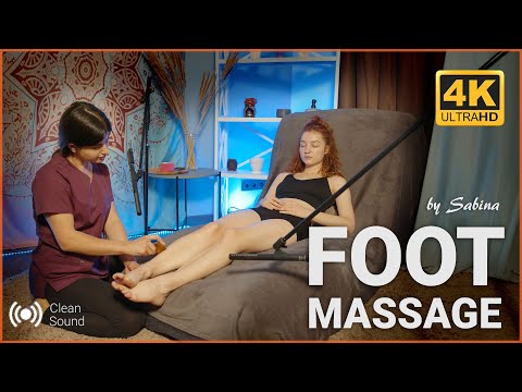 Relaxing ASMR Foot & Leg Massage: Sabina's Stress Relief Therapy For Angelica