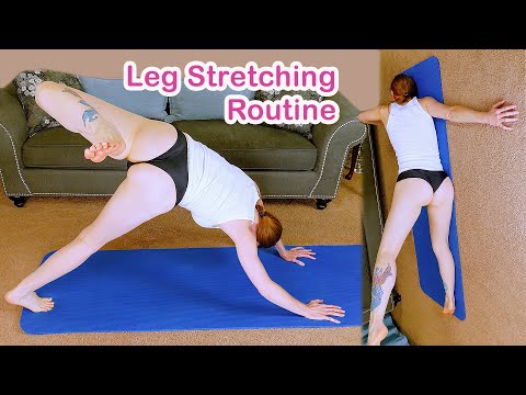 Relaxing Leg stretching Routine Warming Up Flow Yoga