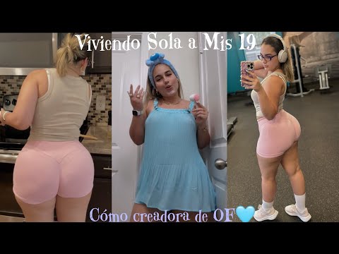 Rutina Viviendo sola a los 19🏠Siendo Creadora de OF🩵