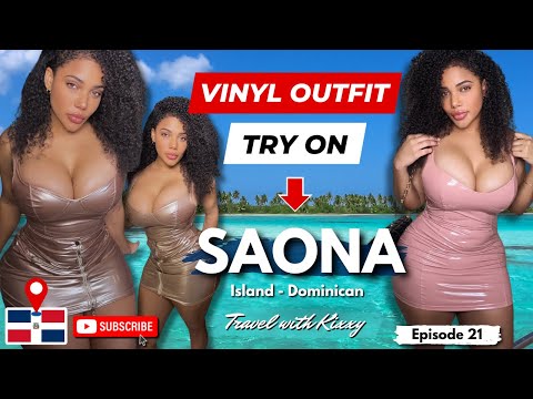 Saona Island Vlog & Vinyl Pink Dress Try-On | Sandbank, Cotubanamá Park & Sailing Dominican Republic