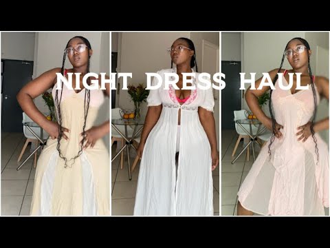 SHEIN SLEEP DRESSES TRY ON HAUL 2025 | SOUTH AFRICAN YOUTUBER
