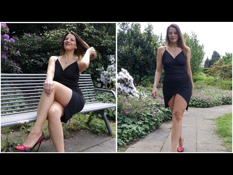 SHIFT DRESS, TIGHTS and HIGH HEELS – Evening Look | Kats little world