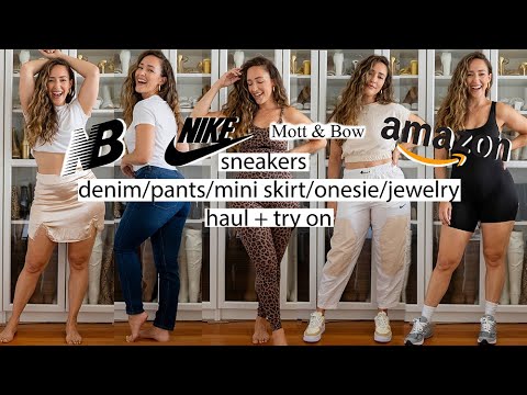 Size 8 Curvy Try On [Amazon + Nike + NewBalance + Mott+Bow]