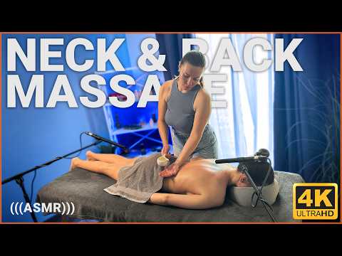 Slow Neck & Back Massage with Warm Oil by Alina | Deep Relaxation ASMR