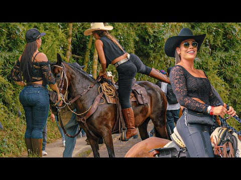 Stunning Women Ride Horses in Colombian Rodeo 2024