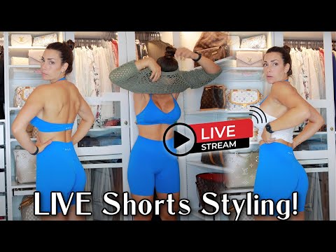 Styling Activewear shorts for Everyday LIVE – No Edit!! #activewear