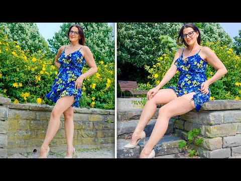 Summer Chic: Styling a Gorgeous Dress with Nylon Stockings & High Heels | Kats little world