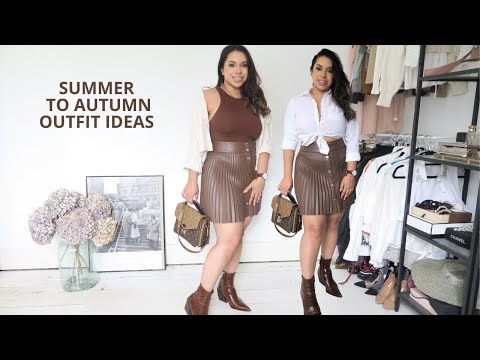 SUMMER TO AUTUMN TRANSITIONAL OUTFIT IDEAS | PETITE CURVY | Rya Tee