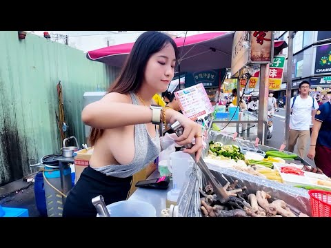 Taiwan Street Food–Saltwater Chicken｜鹽水雞女孩🔥｜대만 길거리 음식소금물 치킨｜台湾屋台グルメ塩水鶏｜ताइवान स्ट्रीट फूड–नमकीन चिकन