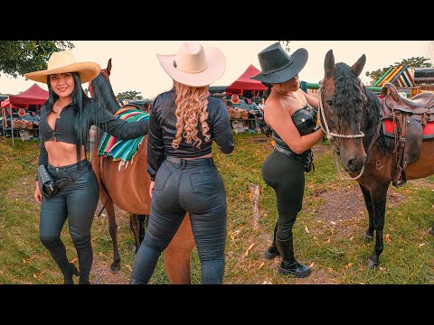 The Most Beautiful Women Riding Horses in Colombia 😍
