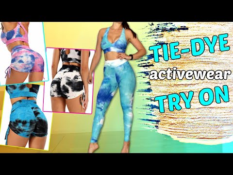 TIE-DYE Full sets Review & Try on // IWUPARTY ALIEXPRESS