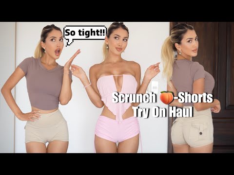 TINY Scrunch-Shorts Try On Haul by Selina Amy