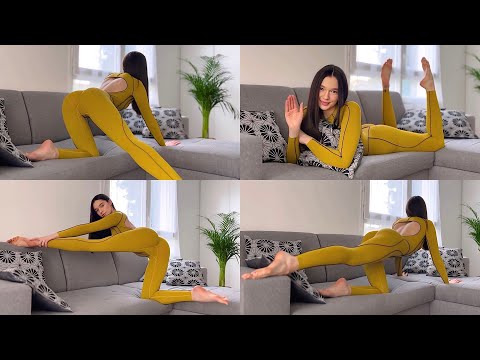 Too Tired to Move? This Couch Flow Is for You | Yoga with Mirracle #stretching#yoga#contortion