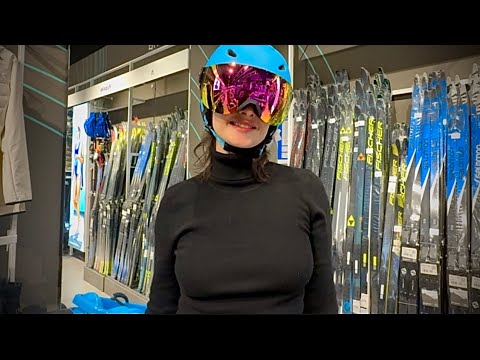 Transparent Try on Haul beautiful Ski Helmet & Gear Review | Simple Girl Equipment Test