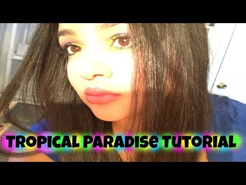 Tropical Paradise Makeup Tutorial | COLLAB