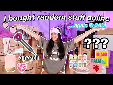 UNBOXING the random stuff i bought online at 3am… AGAIN | honeybobabear