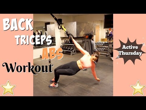 UPPER BODY – Back, Triceps & abs workout  | Active Thursday