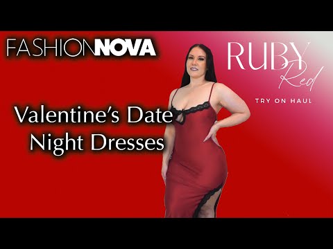 Valentine’s Day Date Night Fits Try On Haul | ​⁠@fashionnovacurve by ​⁠​⁠@FashionNova | Ruby Red