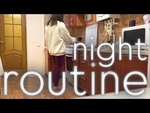 Very tired winter night routine: asmr sound, cooking, relaxing | evening of that girl | living alone
