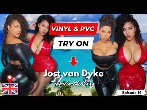 Vinyl Dress Try On | Jost Van Dyke 🇻🇬 British Virgin Islands Travel Sailing Vlog Tour | Boats Yachts