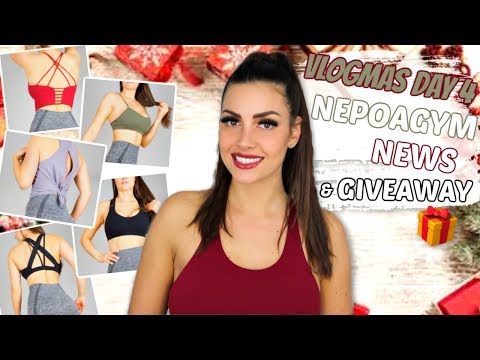 VLOGMAS day 4 GIVEAWAY 🎁 NEPOAGYM NEWS Review & Try on
