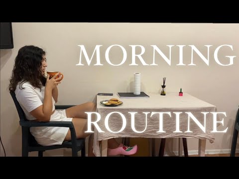 Winter cozy morning routine, asmr original sound, cooking, having breakfast, curly routine