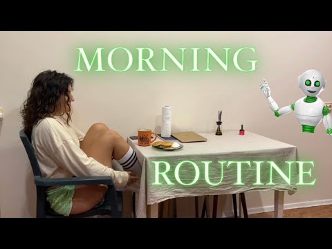 Winter morning routine, asmr original sound, cooking, having breakfast, productive, work with me