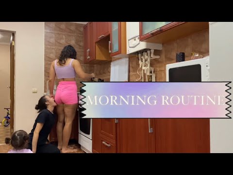 Winter morning routine, jazz cozy morning, cooking, eating with friends, daily routine