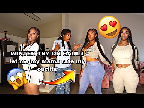 WINTER TRY ON HAUL 😍❄️ I LET MY MAMA RATE MY OUFITS 1-10?!!! I CANNOT BELIEVE WHAT SHE SAID 😳
