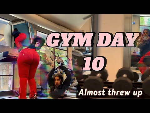 Work out with me | Going to the gym as a beginner| I ran hard ￼