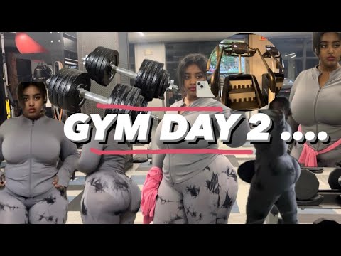 Working out at the GYM 😩| Day 2 | 60lb weight loss journey | Getting better
