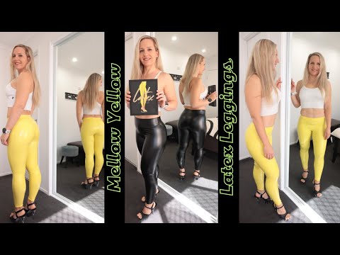 Would you Wear These Yellow Latex Leggings?