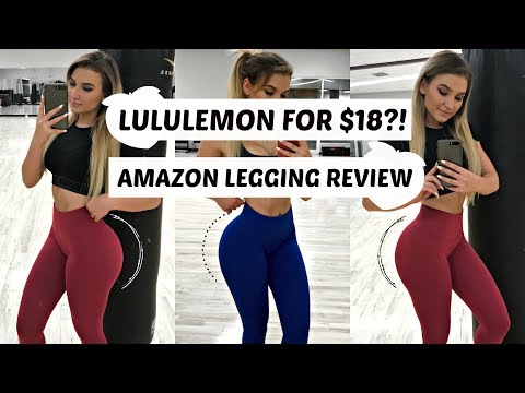 Lululemon Dupes/ Knockoffs?! | $18?! | Yay or Nay? | Affordable Amazon Legging Try On Haul